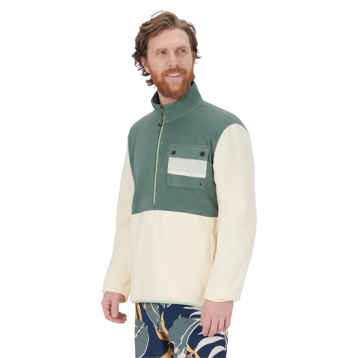 HALF-ZIP FLEECE PULLOVER