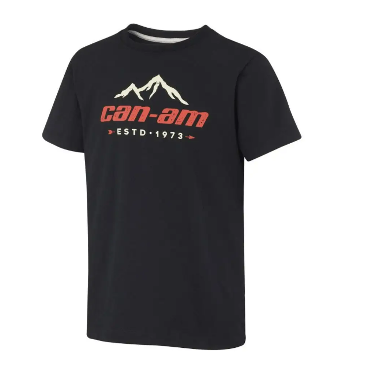 CAN AM YOUTH ESTD T-SHIRT BLACK